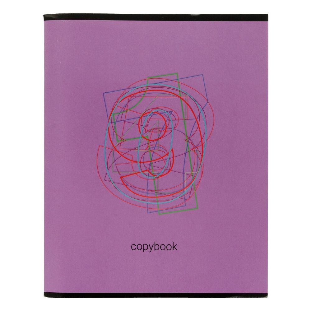 Тетрадь Шрифты A5 96 л. на скобе 60 г/м², 6 шт, клетка, SVT 961221 02 фиолетовый, Светоч