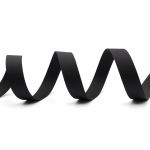 Стропа (ременная лента) 25 мм / 25 метров, толщ. 0.5 мм, [6.7 г/пог.м], 100% нейлон, черный