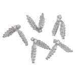 Сутажная застежка, 11 см (серебро), NO.4, 5 шт