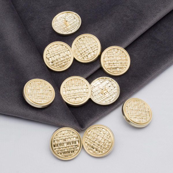 Пуговицы на ножке 36L=23 мм, металл, Gold (золотой), 10 шт, MP06
