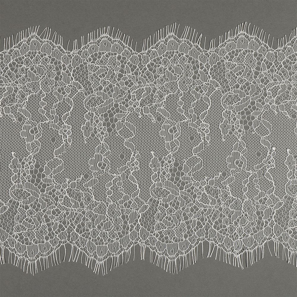 Кружево шантильи (реснички) диз. A88 шир.170мм цв.F102 молочный, 3 метра, Kruzhevo