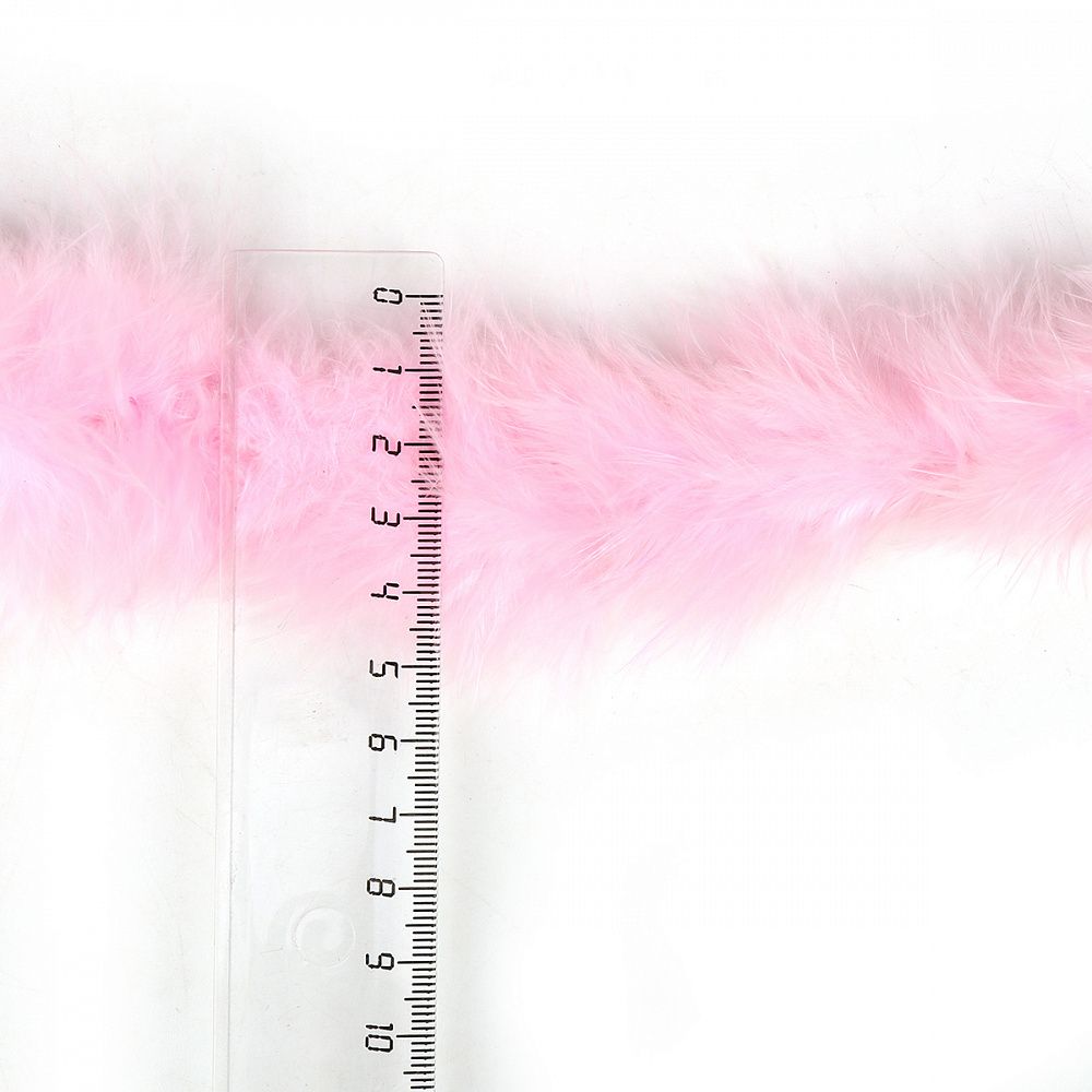 Боа из пуха 2 метра, 15±3г, розовый