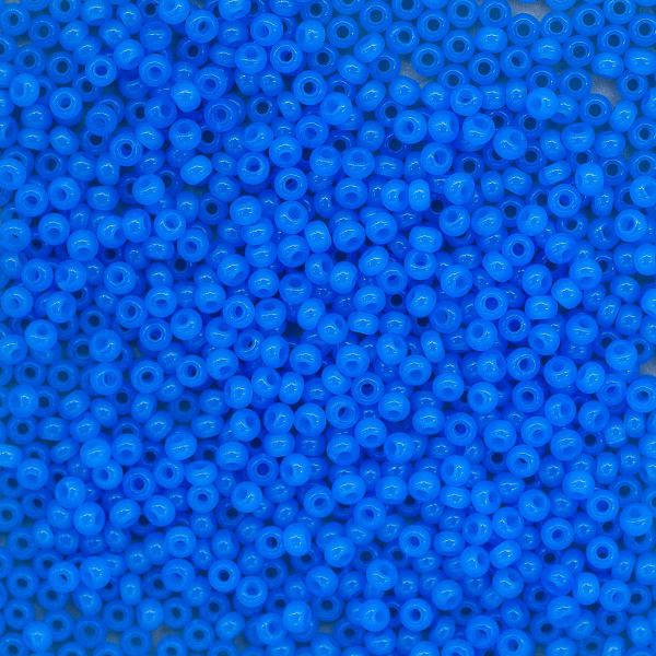 Бисер Preciosa полупрозрачный голубой 10/0 (2.3 мм), круг.отв, 20гр, уп.5 шт