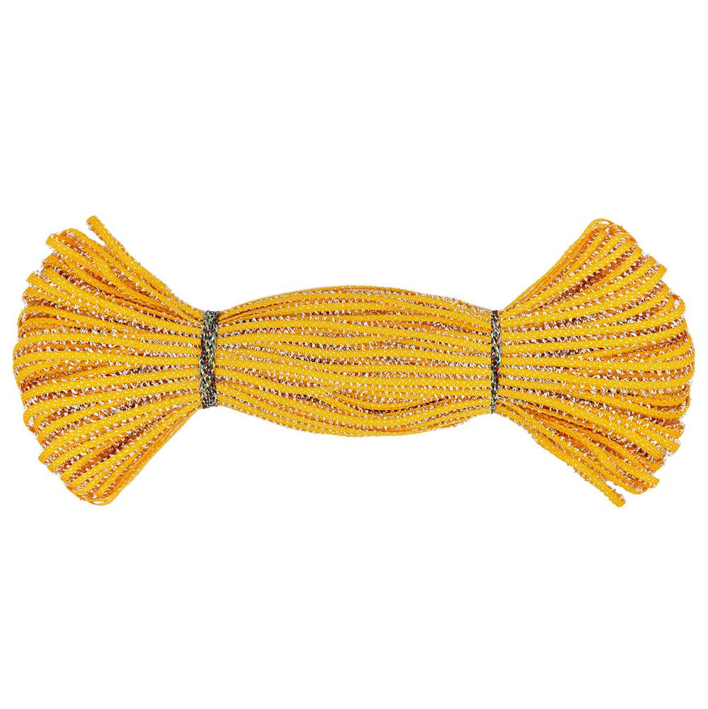 Шнур отделочный плетеный ⌀6.0 мм / 30 метров, желтый, С887Г7