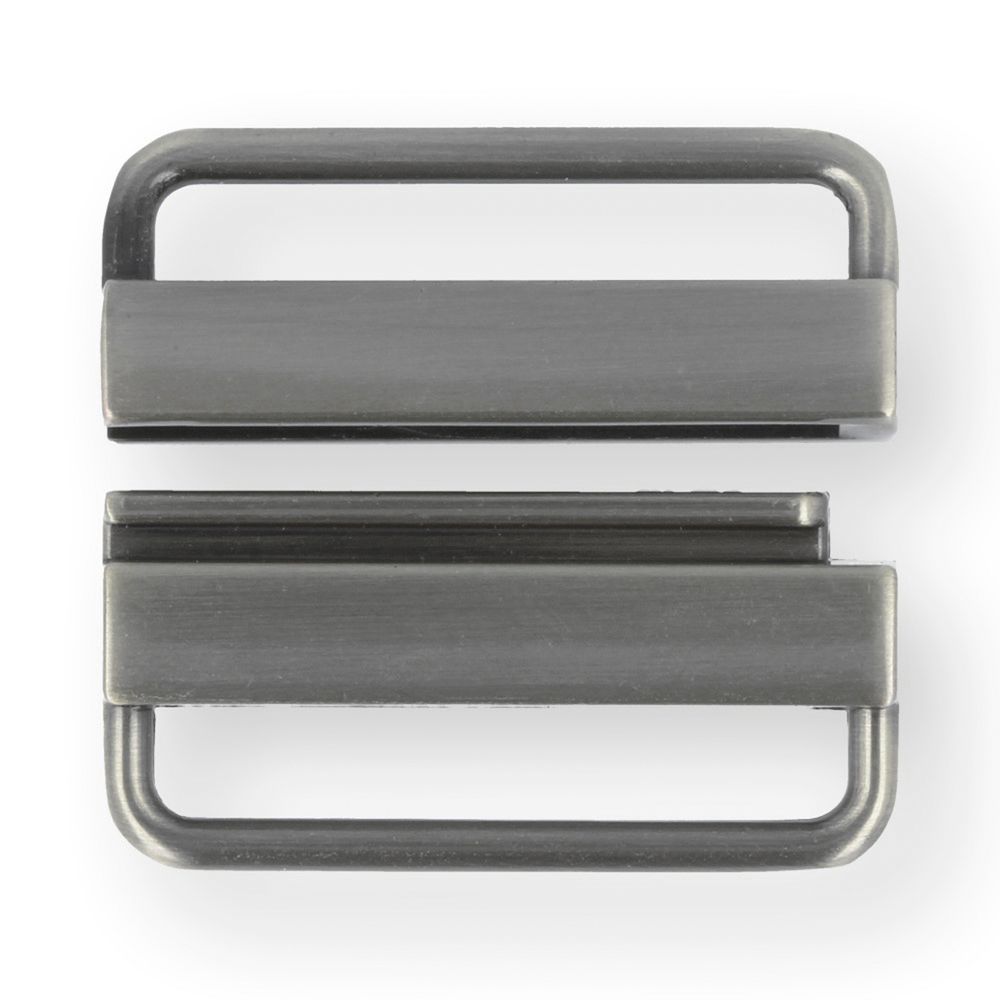 Застежка декоративная металл 35х27 мм, 10 шт, 04 никель, Micron GH 1073