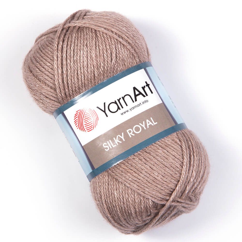 Пряжа YarnArt (ЯрнАрт) Silky Royal / уп.5 мот. по 50 г, 140м, 437 бежевый