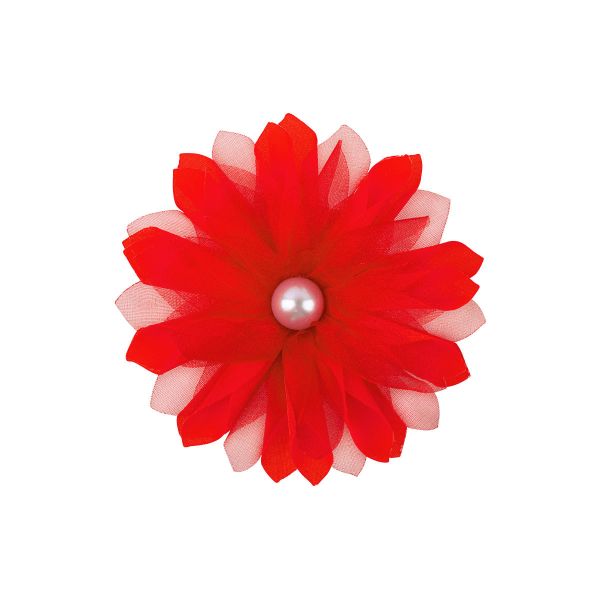 Цветочек пришивной Георгин, 1 шт, №08 ярко-розовый, Blitz 3054