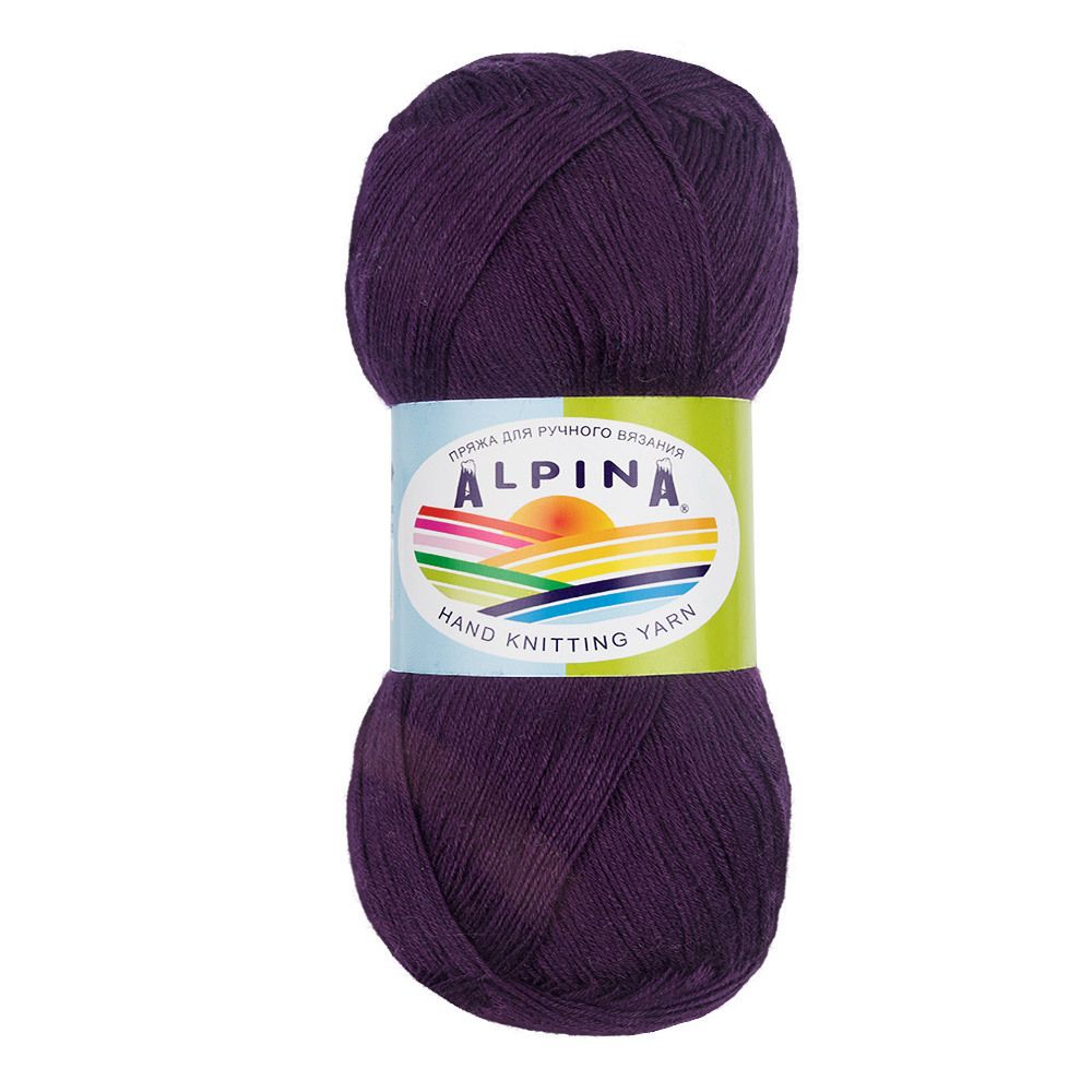 Пряжа Alpina Viven / уп.10 мот. по 50г, 405м, 08 фиолетовый