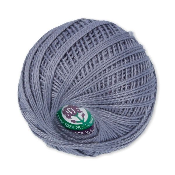 Пряжа ПНК им.Кирова Ирис / уп.20 мот. по 25 г, 150м, №7004 серый