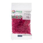 Стеклярус Astra&Craft 5мм, 10х15г, 11-О бордовый/прозрачный