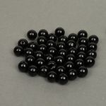 Бусины пластик (перламутр) ⌀12 мм, цв.002 черный, уп.500г (530 шт), Magic4Hobby