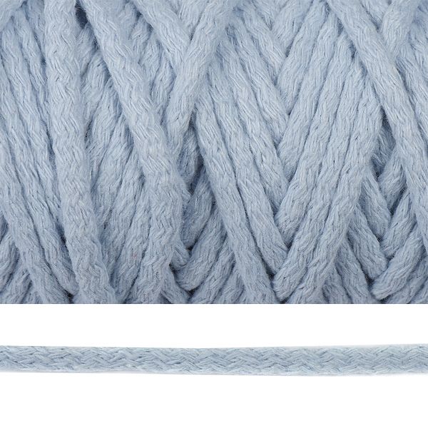 Шнур круглый х/б ⌀6.0 мм / 50 метров, 2106 голубой