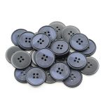 Пуговицы 4 прокола 40L (25мм), (Blue (синий)), 24 шт