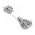 Резинка шляпная (шнур эластичный) ⌀3.0 мм / 10±0.5 метров, цв.серебро