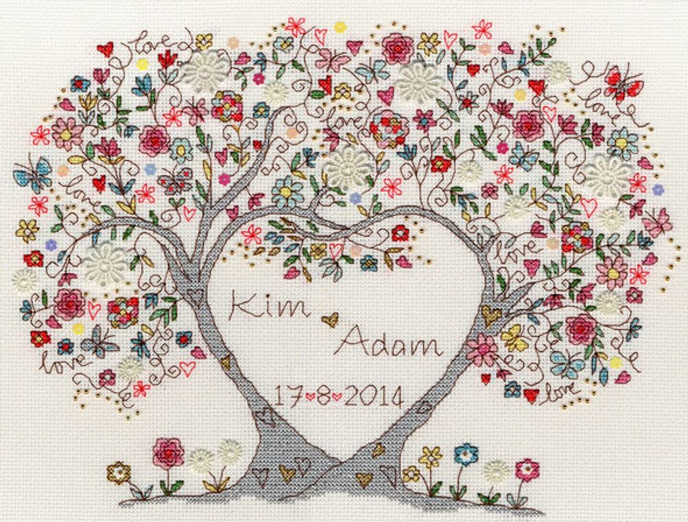 Bothy Threads, Love Blossoms (Любимые Цветы), 34х26 см /TOS/