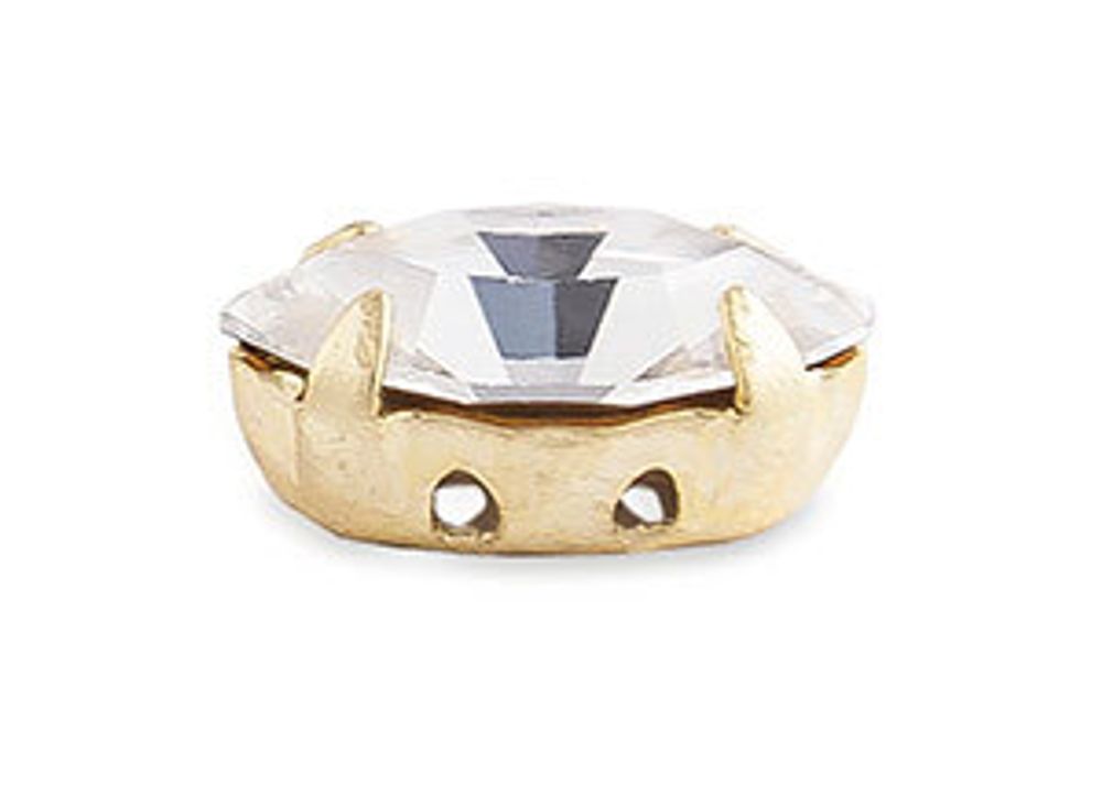 Стразы стекло 10х5 мм, 6 шт, белый (crystal), Preciosa 9056/02