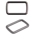 Рамка прямоугольная металл 40 мм /49х30 мм/ чер.никель, ГУ12749, 4 шт