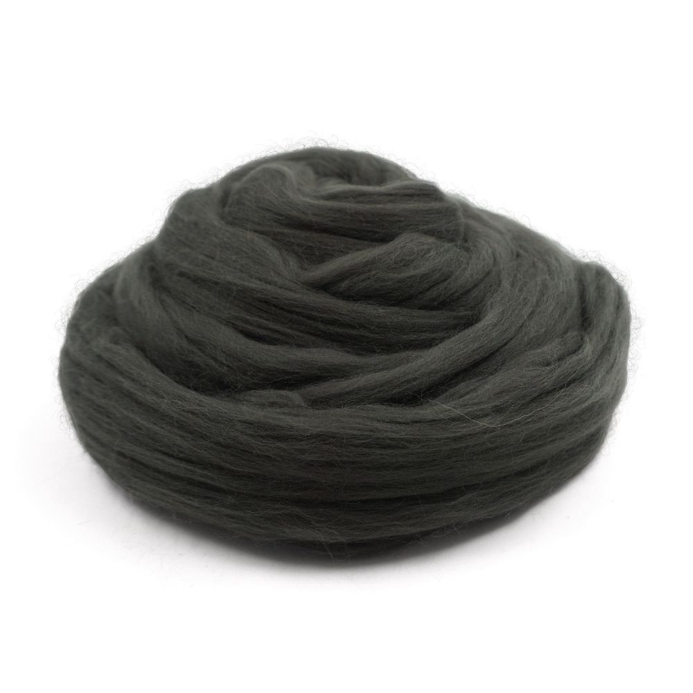 Шерсть для валяния полутонкая 100%, 100 г, 35 маренго