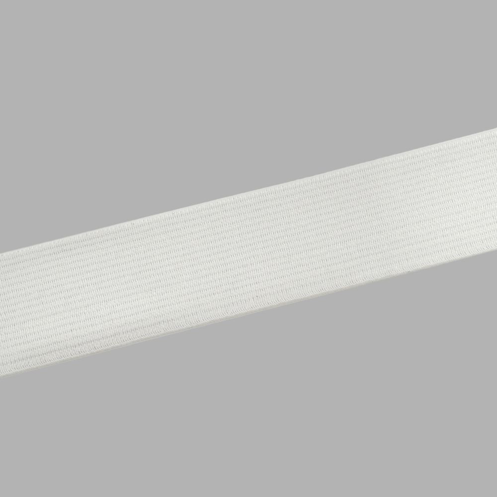 Резинка тканая 25.0 мм / 20 метров, белый