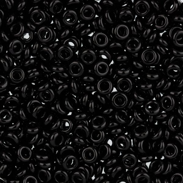 Бисер Toho 8/0 Demi 1 (3 мм), 25 г (5х5 г), 0049 черный