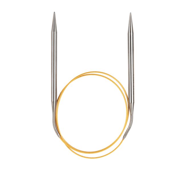 Спицы круговые ⌀6.0 мм, 80 см, с металлическим тросиком, Alpina SIL-80