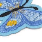 Термоаппликация Бабочка, 5.4х7см, Hobby&Pro (голубой)