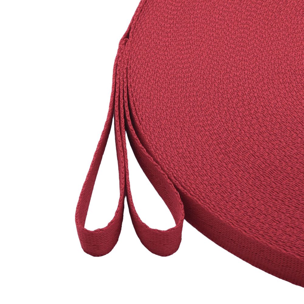 Тесьма (лента) киперная 15 мм / 50 метров, 3 г/м, 100% полиэфир, 27 красный