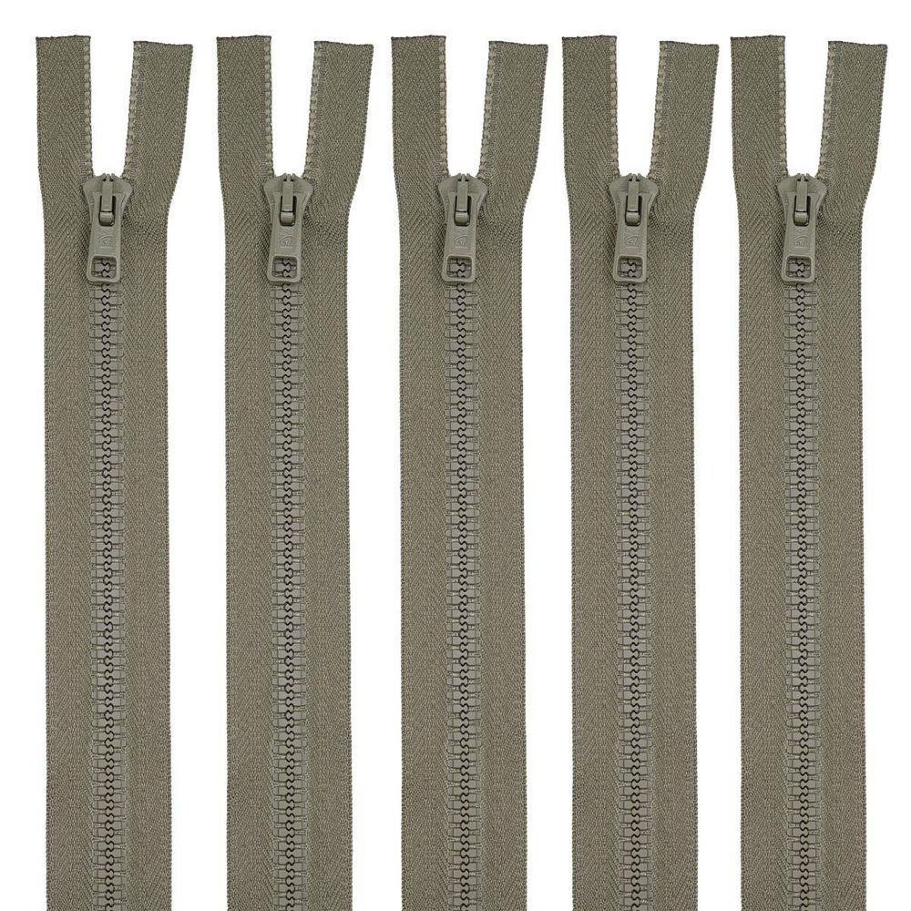 Молния трактор Arta Т6 (6 мм) 2 зам., разъем., 80 см, цв. 110 фисташковый, уп.5 шт