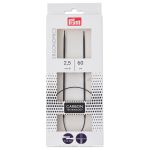 Спицы круговые ⌀2.5 мм, 60 см, 1 шт, Prym Ergonomics Carbon 215201