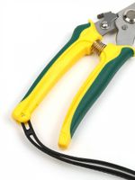 Секатор изогнутое лезвие 60/200 K6212 ручки желто-зеленый пластик, Maxwell Garden