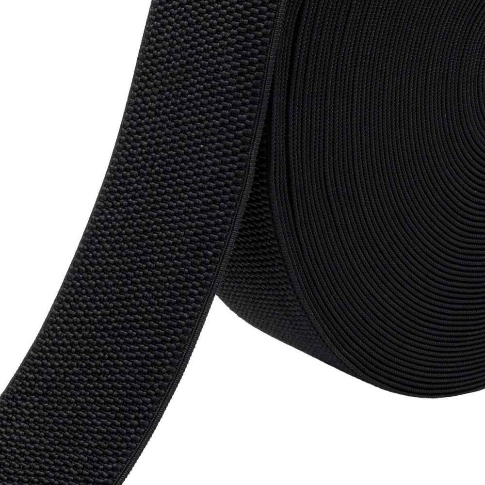 Резинка для подтяжек (помочная) 60.0 мм / 25 метров, 37.8 г/п.м., 580 черный, 6123-9257