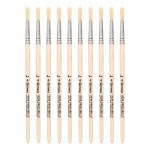 Кисть щетина школьная круглая №4,10 шт