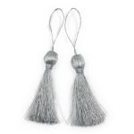 Кисти шторные 70.0 мм, метанит, серебро, 5 шт