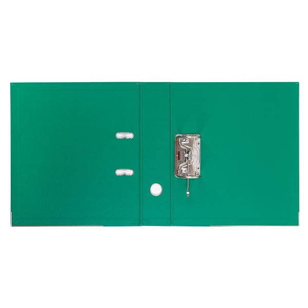 Регистратор PVC, 2-х стороннее покрытие, мет.уг. 75 мм, 50 шт, Premier A4 арочный механ. (разб.), зеленый ЕС100162003, Expert Complete