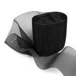 Лента капроновая (органза) для бантов 80.0 мм / 25±1 метров, черный, Gamma С 3628