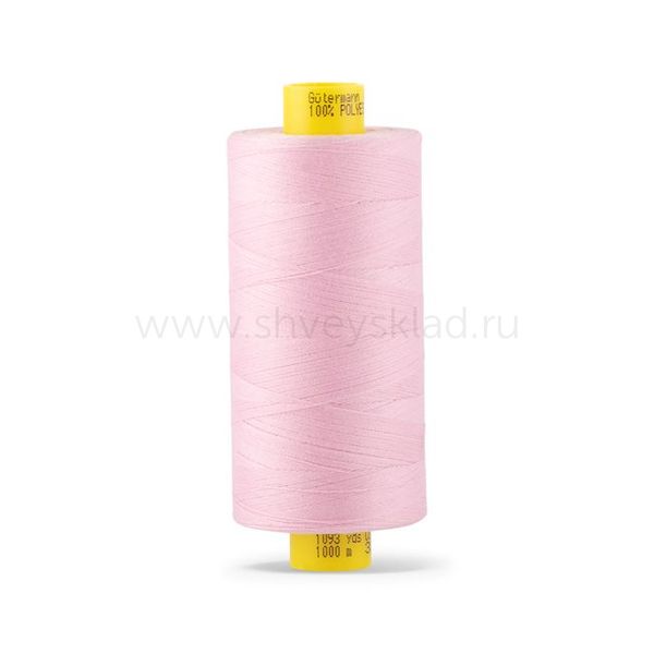 Нитка особо тонкая Gutermann Mara №150 (150/2), 1000 м, 713953, цв. 320 зефирно-розовый, 1 катушка