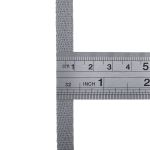 Тесьма (лента) киперная 10 мм / 50 метров, 2 г/м, 100% полиэфир, 15 серый