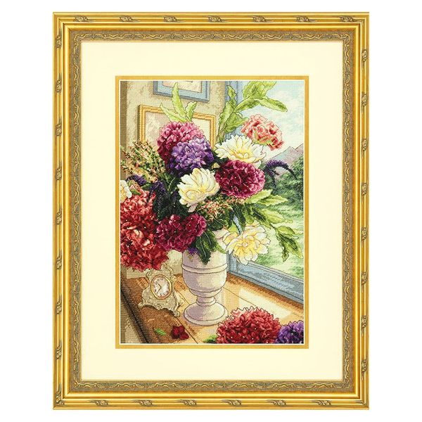 Набор для вышивания нитками Dimensions, Летний букет, 25.4х35.5 см