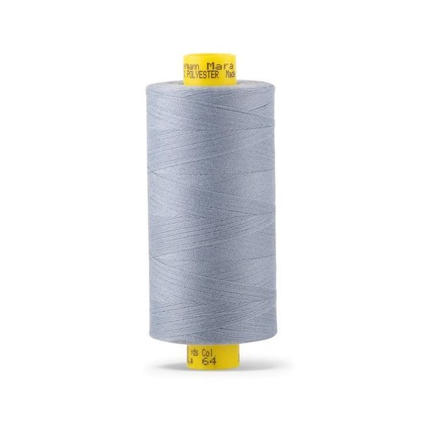 Нитка универсальная Gutermann Mara 120/2, 1000 м, 700207, 064 серый джинс, 1 катушка