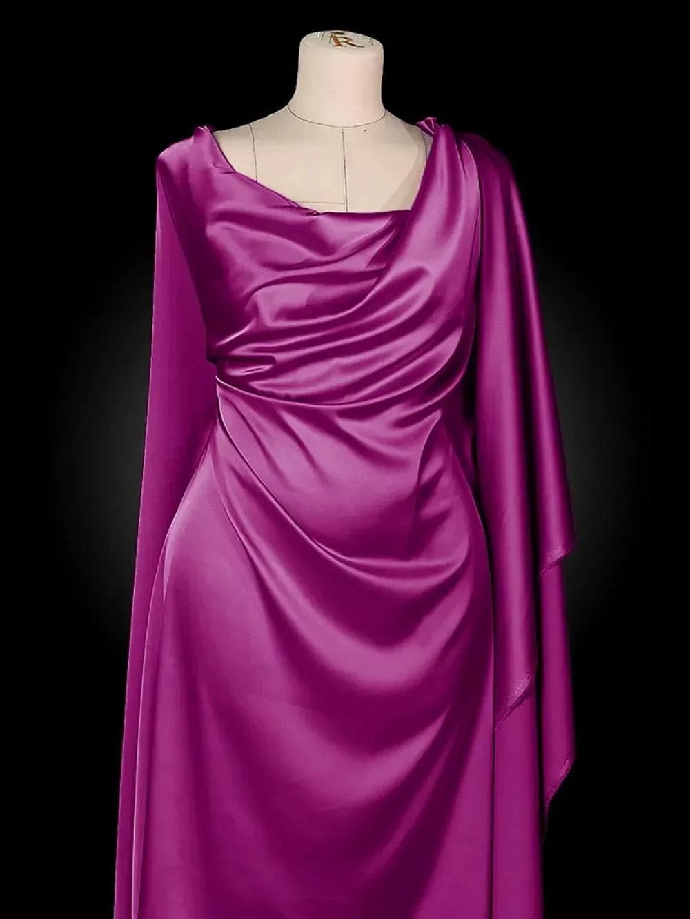 Шелк Армани 90 г/м², 150 см / 25 метров, TBYArm-004, цв.04 фуксия