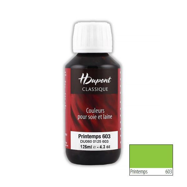 Краска для шелка H Dupont Classic, 125мл, 603 весенний зеленый