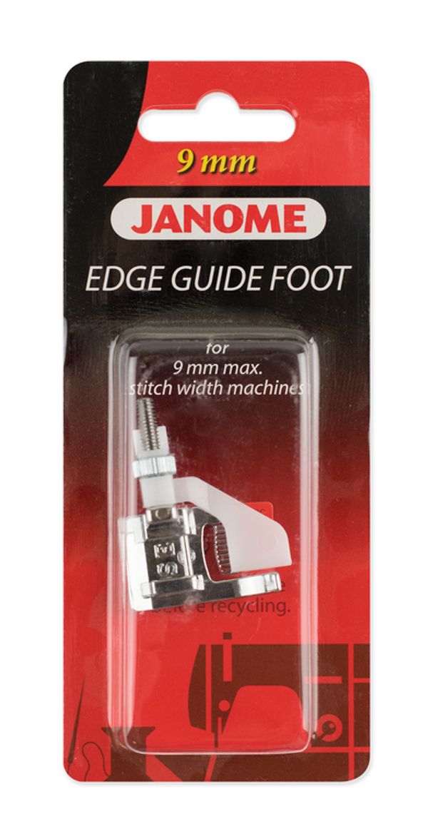 Лапка для швейной машины для отстрочки с ограничителем (блистер) 9 мм, 202100003, Janome, 1 шт