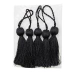 Кисти шторные 70.0 мм, вискоза, цв.115 черный, 5 шт