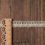 Кружево вязаное (тесьма) 13 мм / 10 метров, Тонкая нить цв.01 натуральный уп. 10 м, Kruzhevo