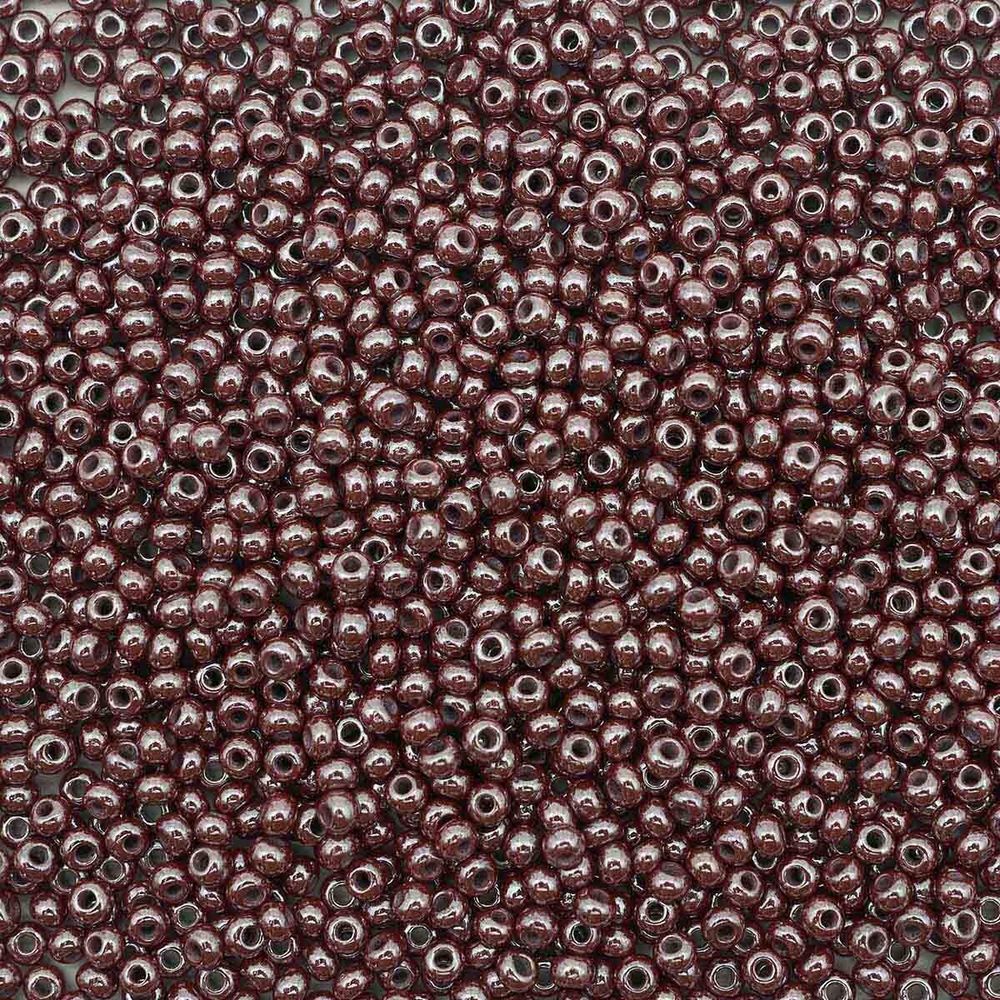 Бисер Preciosa непрозрачный с жемчужным покрытием 10/0, круг.отв., 50 г, (18601)