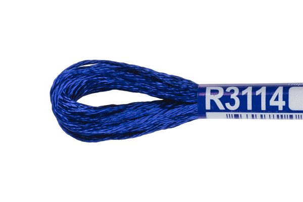 Мулине Gamma вискоза 100%, цв.R3114 синий, 12 мотков по 8 метров