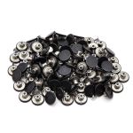 Пуговицы джинсовые ⌀17 мм, фиксированная ножка, гладкая, оксид, ≈100 шт, New Star