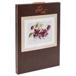 Набор для вышивания нитками Lanarte, Фуксия в акварели 49х39см