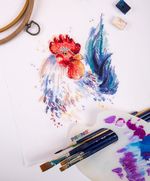 Набор для вышивания нитками Panna, Вестник зари, 20х23 см