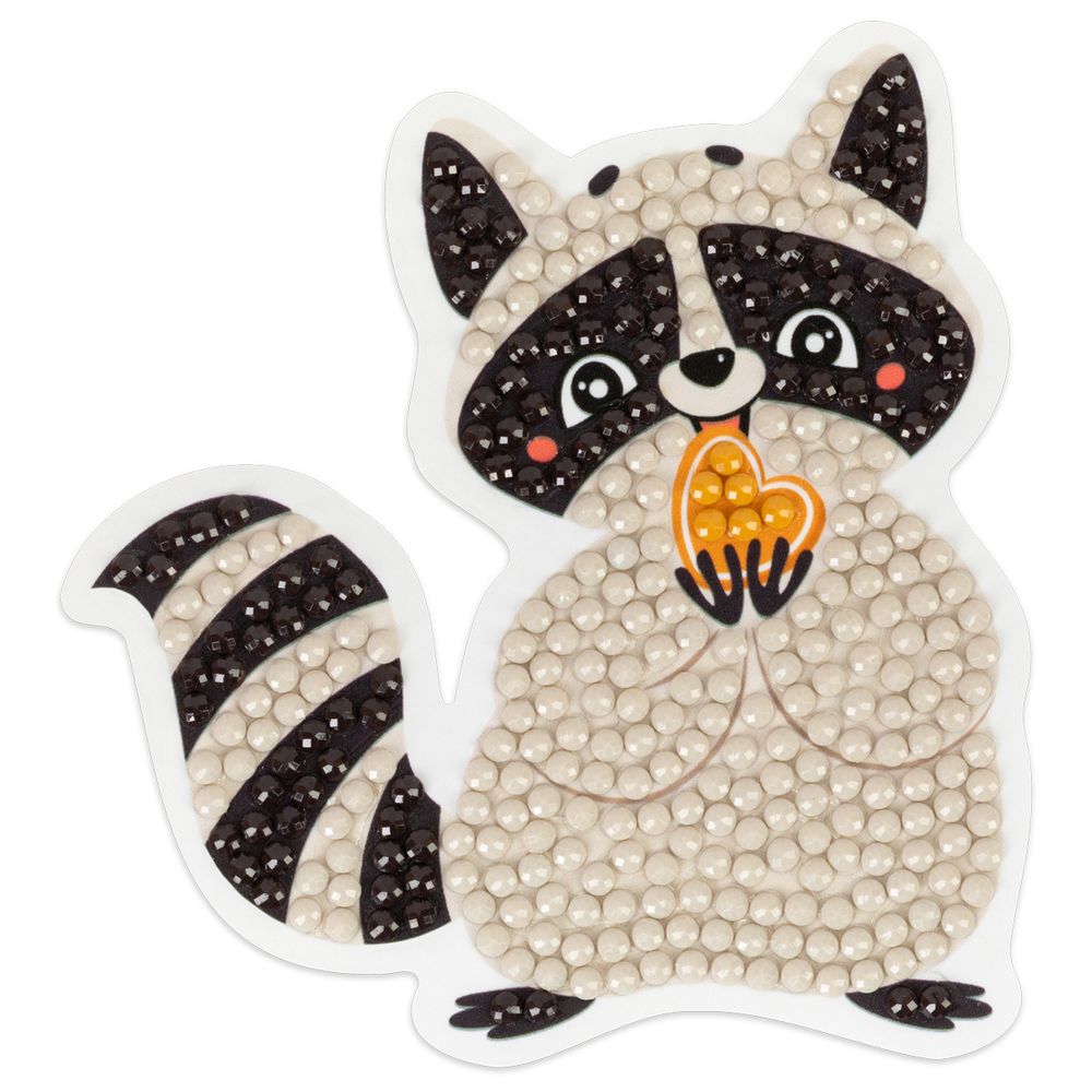 Алмазная (кристальная) мозаика Фрея ALVM-088, магнит Енотик, 8х8.5 см